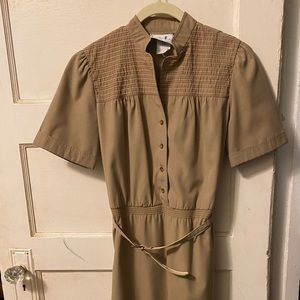 Vintage Button Down Midi Dress